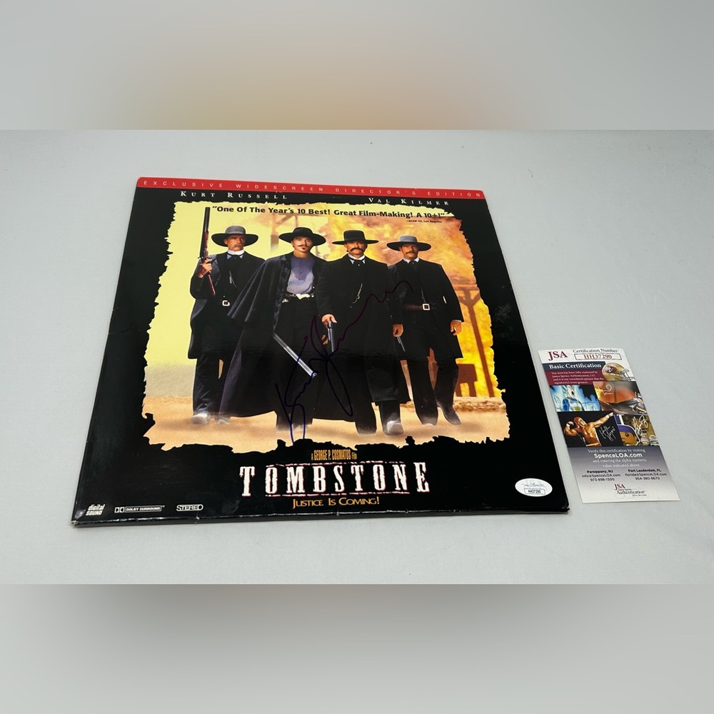 Kurt Russell‎ signed Tombstone Laser Disc JSA COA